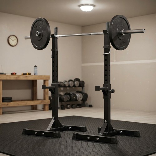Compact adjustable squat rack - compact,