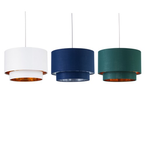 Modern 30cm fabric pendant - modern,