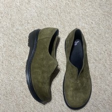 Dr Martens Annalina Green Suede Leather Shoes UK 8 / EUR 42