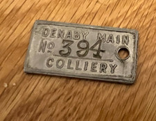 alloy, PRE 47 DENABY MAIN   COLLIERY MINERS PIT CHECK. PLEASE. READ DESCRIPTION.