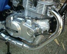 HONDA CB400T CB400P HAWK SUPER HAWK - NEW QUALITY HEAT SHIELDS SET - RARE ITEMS