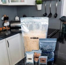 Latest  Cali Packs Resealable Mylar 3.5 Bags 100pcs Smell Proof Bags Foil Pouch