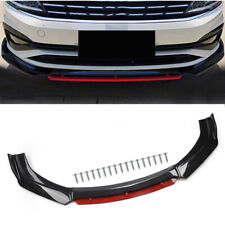 Front Bumper Lip Spoiler Splitter Black For VW Golf MK5 MK6 MK7 MK7.5 GTI GTD R
