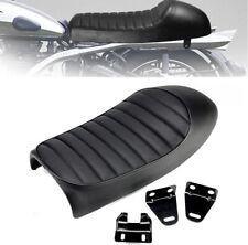 Motorcycle Cafe Racer Seat Flat Hump Saddle For Suzuki GS450 500 550 650 750 850