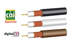 CAI SKY aerial coaxial cable CT100 WF100  black white brown lead wire 30m Webro 