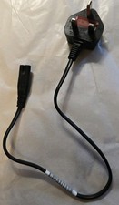 Uk Mains to 2 Pin Power Lead 15 Inches Long Tested and Working
