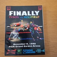 Mike Tyson vs Evander Holyfield Boxing Program