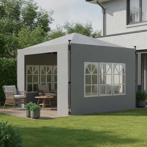 Gazebo side panels - side, with