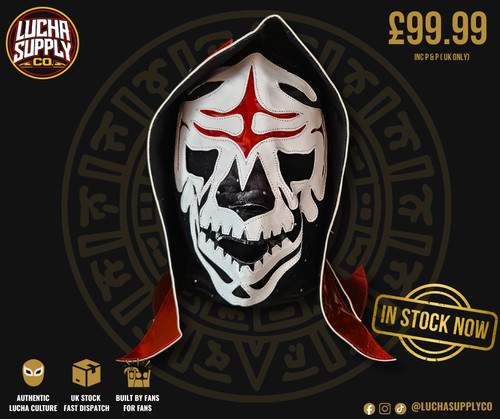 Red black white lucha - red,, &