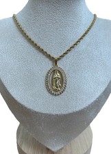 14K Virgin Mary Pendant