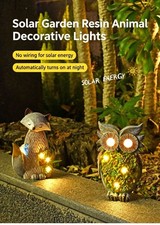 IP44 Solar Owl Garden Statues