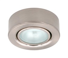 Cabinet Light Silver 12v 1w LED Surface Mount Stainless Steel Low Voltage