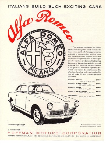 1960 alfa romeo - alfa, giulietta