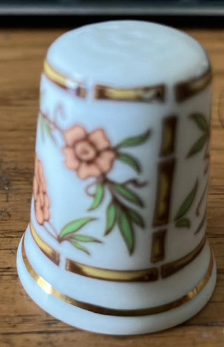 Hammersley thimble floral - thimble,