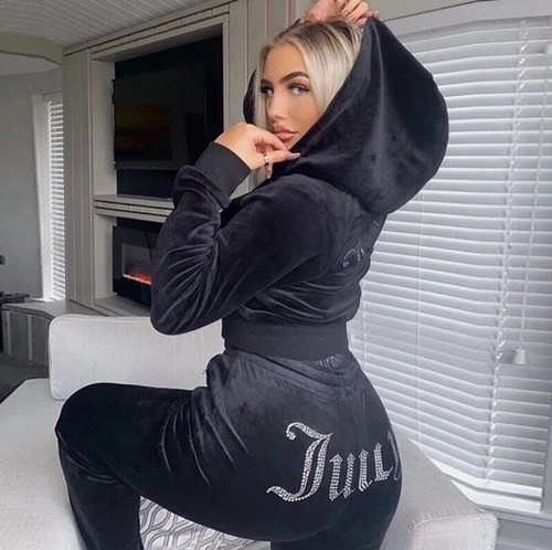 Ladies diamante logo zip - ladies,