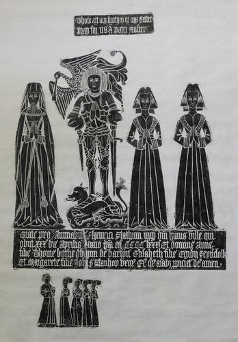 Brass rubbing henry statham - rubbing,