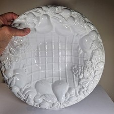 Large White Ceramic Fruit