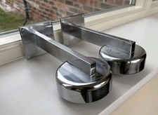 Pair Of Genuine Art Deco Chrome Wall Light Brackets
