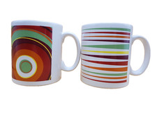 Retro Tams Mugs x2 Vintage 70s