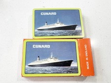 Vintage cunard playing cards - playing,