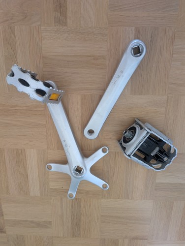 Brompton cranks and pedals - and,