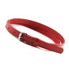 SIMPLE LADIES GIRLS WOMEN'S THIN SKINNY FAUX LEATHER ADJUSTABLE WAIST BELT