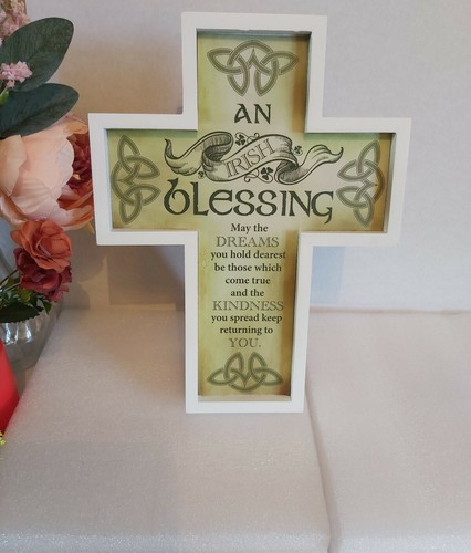 Irish blessing cross - "irish, blessing"