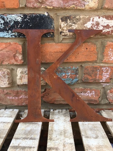 Rustic metal letter - rustic,