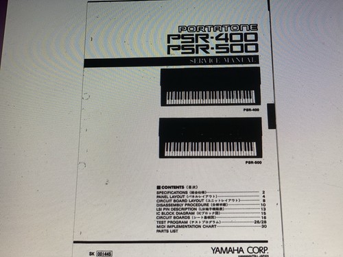 Yamaha psr 400 - yamaha, psr-500