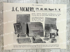 J C Vickery London Jeweller Goldsmith Travelling Bags antique 1904 print advert