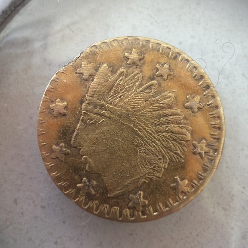 1853 california gold dollar - 1$,
