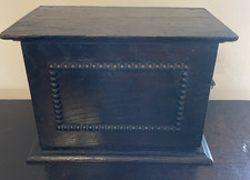 Antique Wooden Oak Desktop Letter Rack Storage Cabinet - Small Letter Cupboard.
