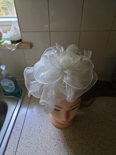 Dreshow Fascinator Hat Flower Feather Ribbon Headwear With Clip Or Headband For