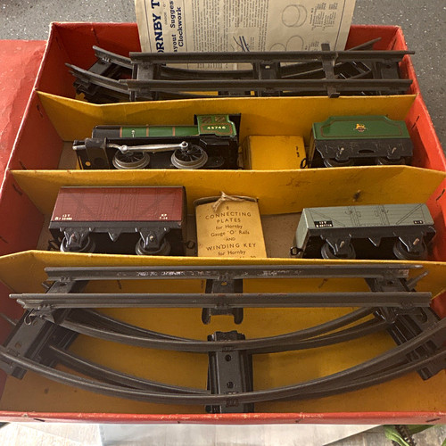 Hornby clockwork goods set - goods,