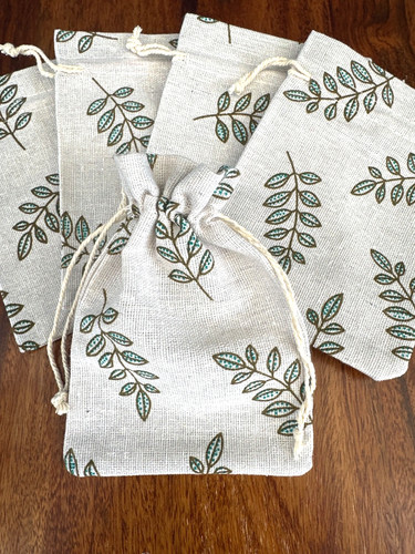 Natural leaf print - natural,