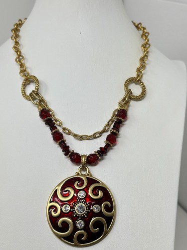 Laura ashley goldtone - ashley, red