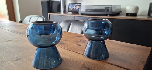 Ikea blue glass - tea, light