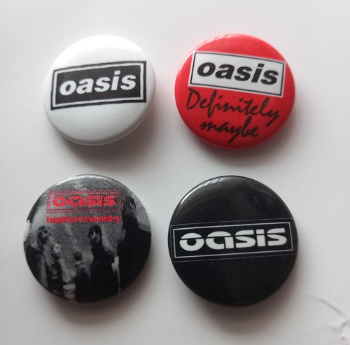 Oasis button badges set 4 - badges, of