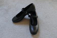 New black leather School Shoes, girls. Start-rite, Florence, 5.5M (European 39)
