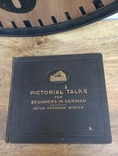 Vintage His Masters Voice Pictorial Talks For Beginners In German 78 Records