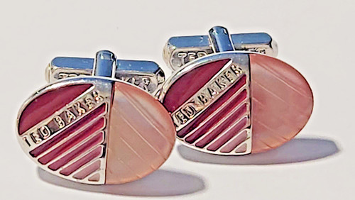 Cufflinks steel silver - silver, ted