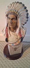 Hand made Sculpture Native American Indian Statue Chief