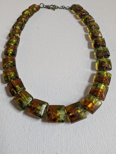Vintage amber emerald - amber, &