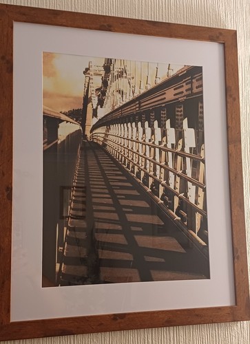 Framed menai suspension bridge - menai,