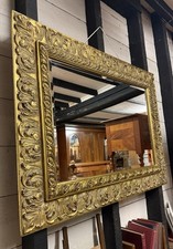 Bevelled Edge Rectangular Gilt