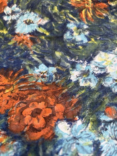 Vintage 1950s cotton - cotton, screen