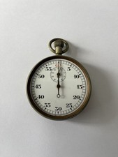 WW2 British Military Open Faced Stopwatch PATT. 3169, working requires attention