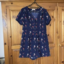 Ladies Love Label Shorts Playsuit / Romper Size 14 ‘Missing a Button’