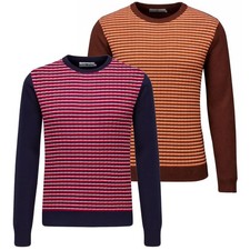 MENS RETRO 70s RIB STRIPE KNIT
