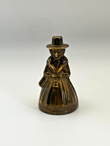 Vintage lady brass hand - brass, bell